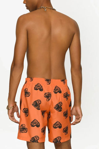 Heart-print Swim Shorts