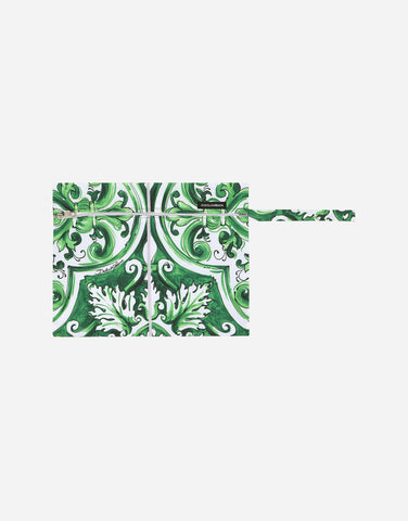 majolica print swim trunks