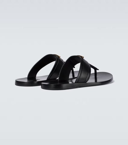 Leather thong sandals
