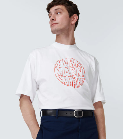 Printed cotton jersey T-shirt