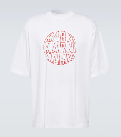 Printed cotton jersey T-shirt