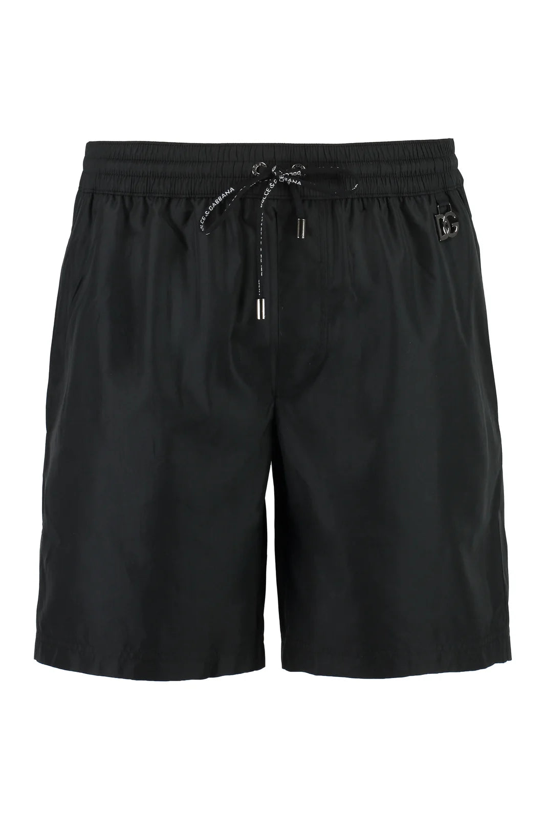 Logo Plaque Drawstring Swim Shorts