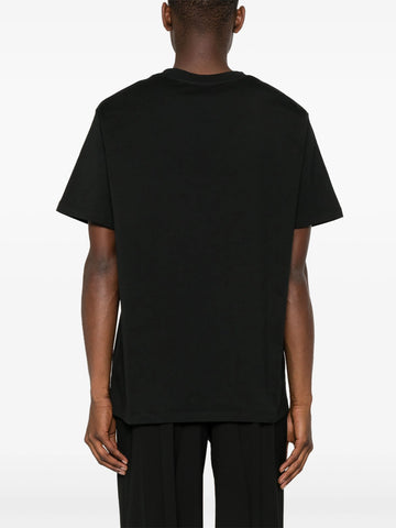 Flocked-logo cotton T-shirt