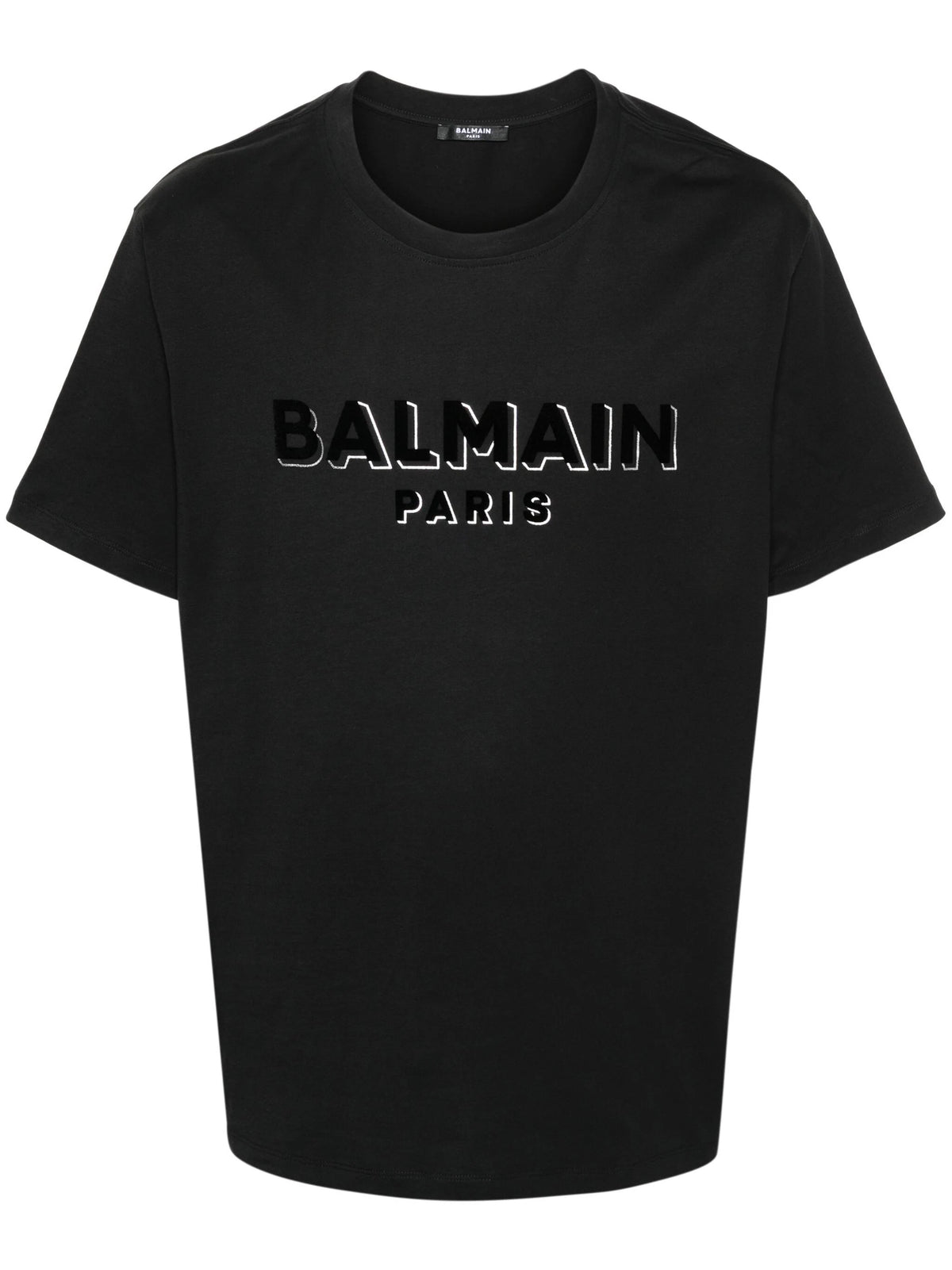 Flocked-logo cotton T-shirt