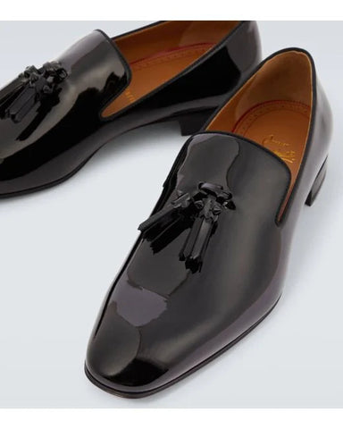 Dandelion Tassel Patent Leather Loafers