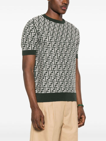 FF-motif knitted jumper