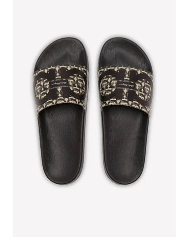 Men's Groove Gancini Print Slide Sandals