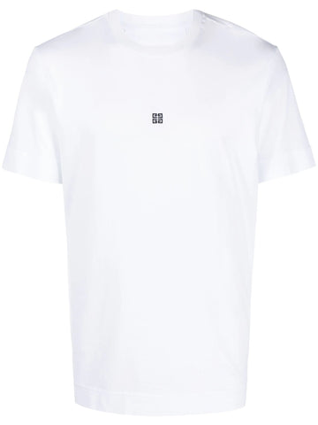 logo-embroidered cotton T-shirt