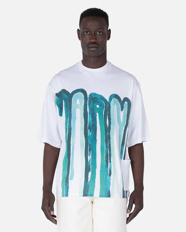 Dripping Logo T-Shirt in Emerald
