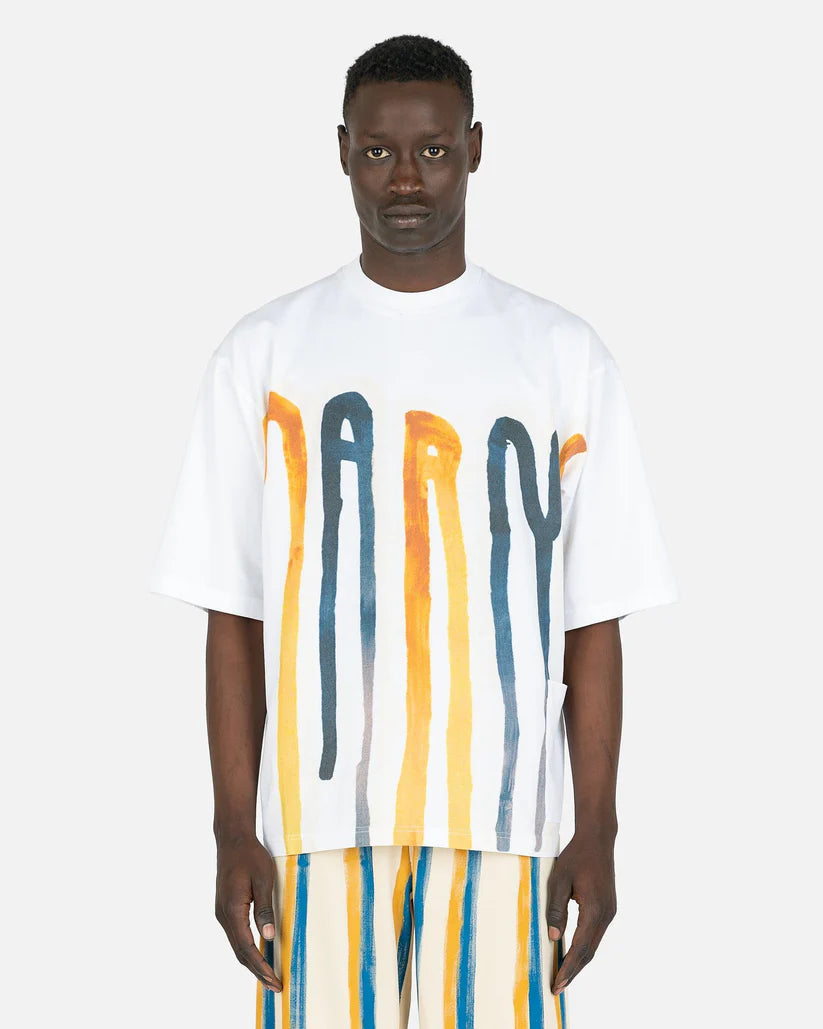 Dripping Logo T-Shirt in Maize