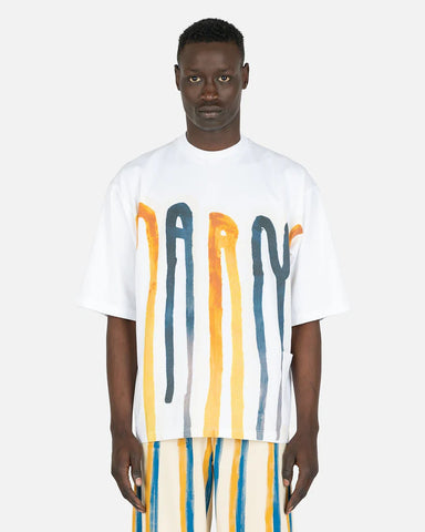 Dripping Logo T-Shirt in Maize