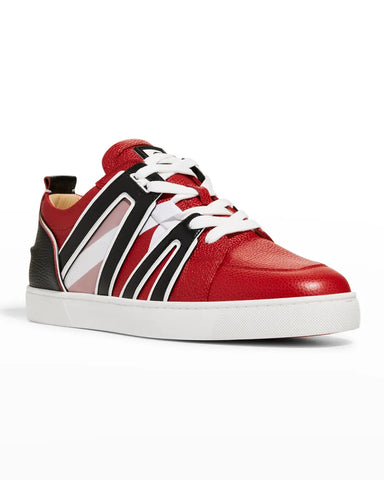 Vida Viva Red Sole Caged Low-Top Sneakers