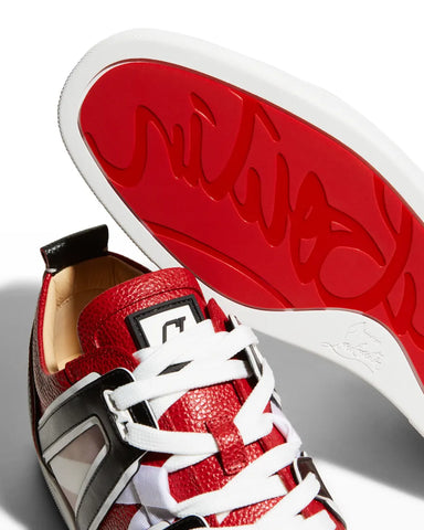 Vida Viva Red Sole Caged Low-Top Sneakers
