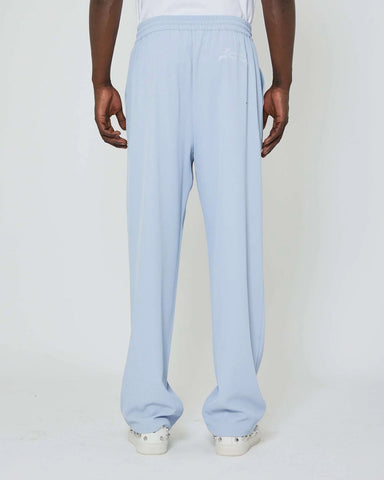 Pants with embroidered logo on the back