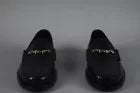 Mocca Leather Loafers Star Chain