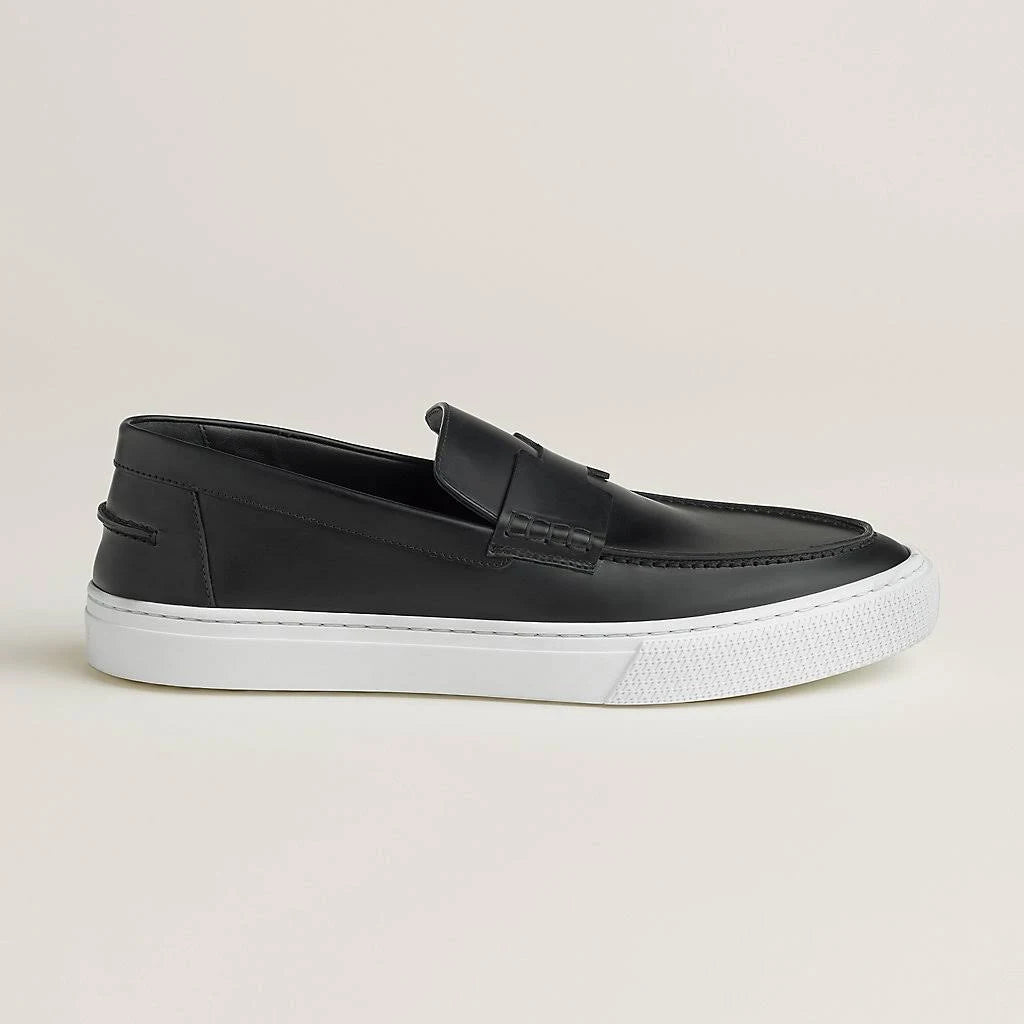 Street Style Plain Leather Loafers