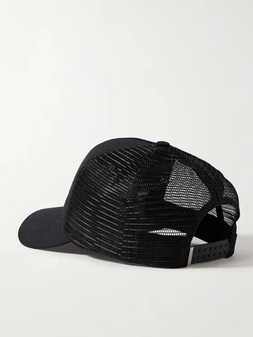 Logo-Embroidered Cotton-Canvas and Mesh Trucker Cap